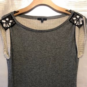 Gap - Gem Detailed Shoulder Sweatshirt Tank